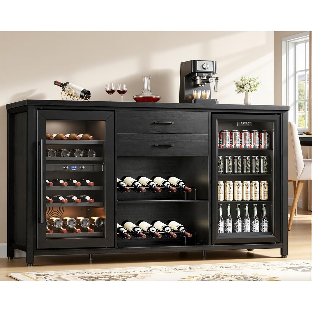 Home Bar And Cabinet - Lemari Bar Coee Besar dengan 2