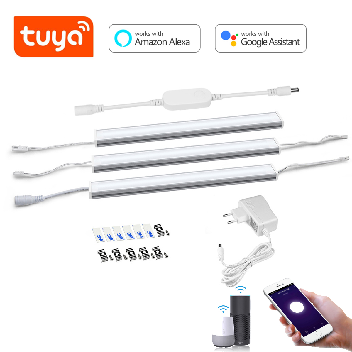 Home Bar And Cabinet - Kit Lampu LED Aluminium Smart Tuya