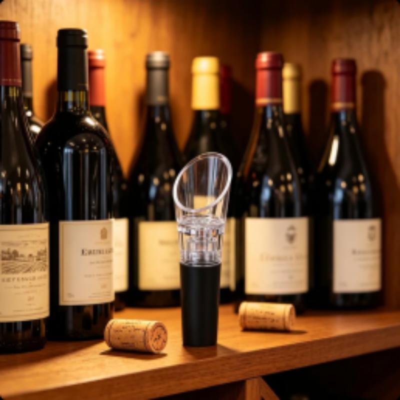 Wine Preservation Pump - Aerator Wine Pourer Spout Dengan Penutup