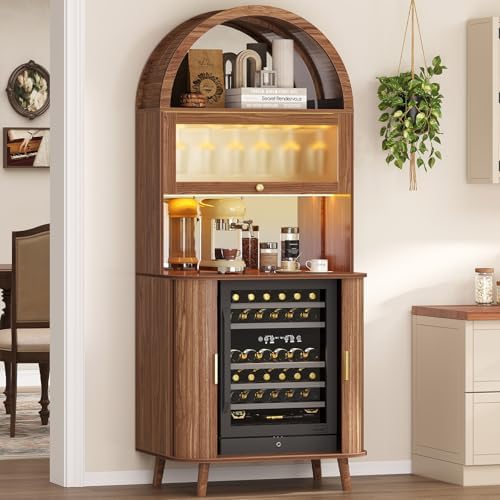 Home Bar And Cabinet - Lemari Bar Anggur dengan Ruang Kulkas,