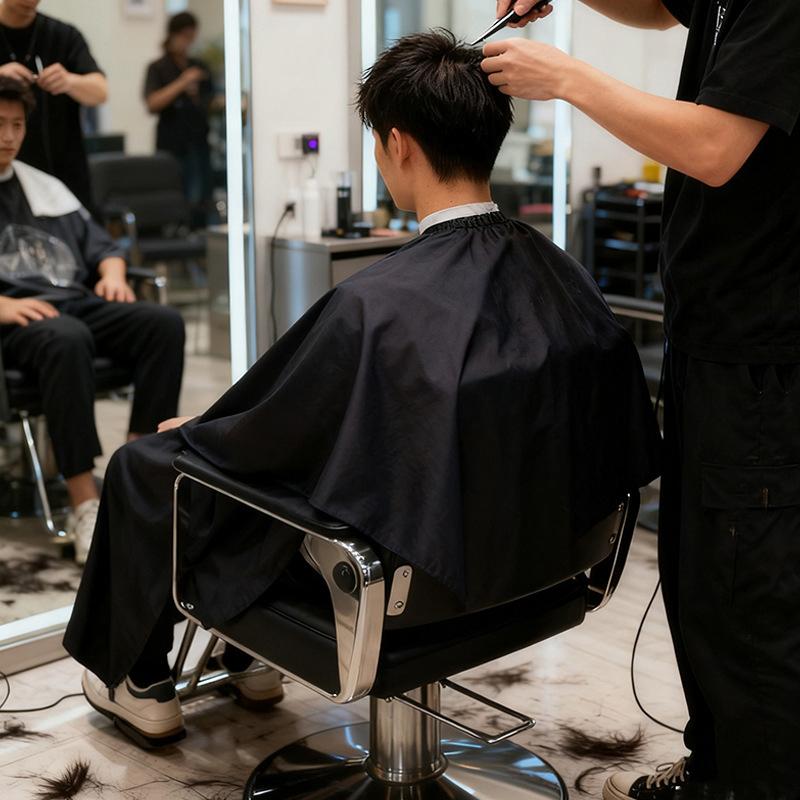 Jubah Potong Rambut Tahan Air  - Home Barber ulasan dan harga