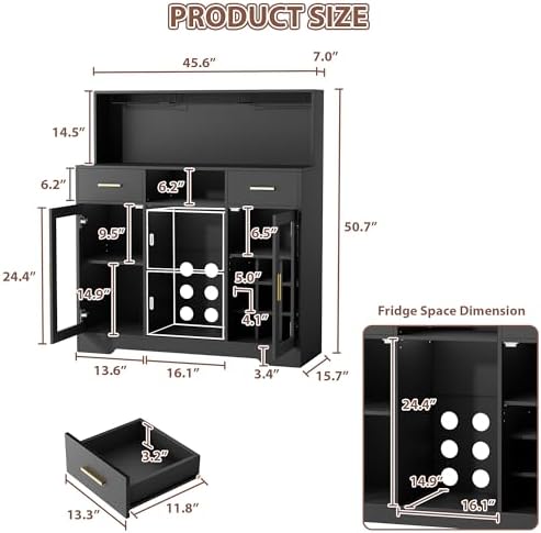 Lemari Kulkas Mini dengan Peny - Home Bar And Cabinet ulasan dan harga