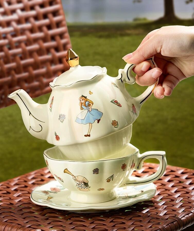 Set Teh dan Kopi Keramik Alice - Old Fashioned Glass ulasan dan harga