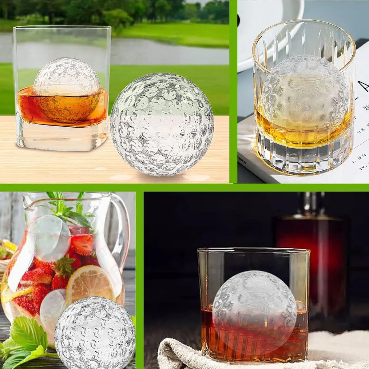 Pembuat Bola Es Silikon Aman u - Ice Mold Sphere ulasan dan harga