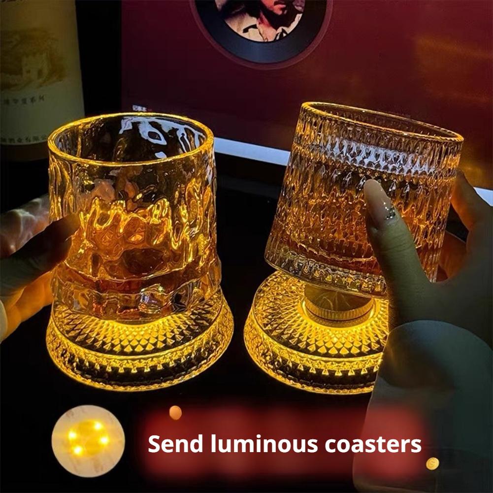 360 °   Gelas Whiskey Berputar - Old Fashioned Glass ulasan dan harga