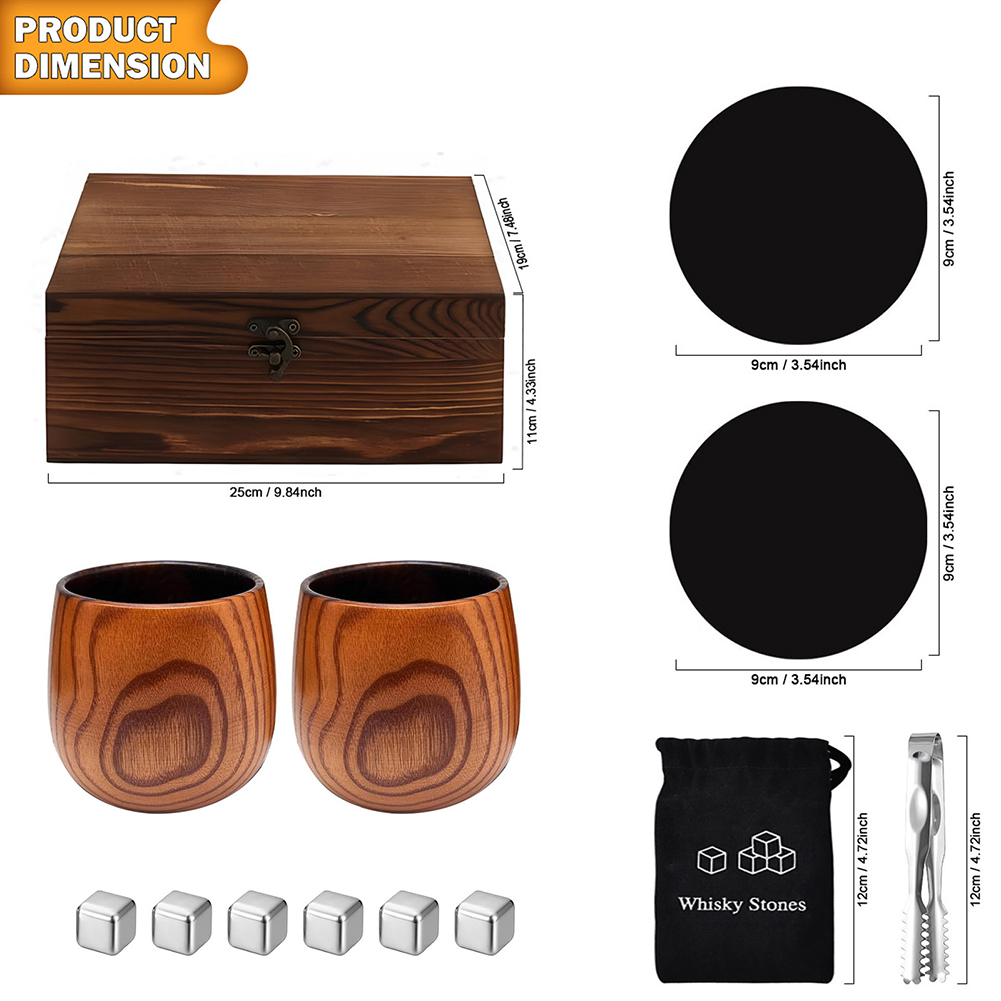 Gelas Klasik dengan Alas Kayu, - Old Fashioned Glass ulasan dan harga