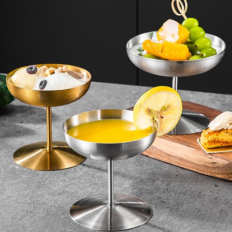 Cangkir Es Krim Baja Tahan Kar - Home Bar Supplies ulasan dan harga