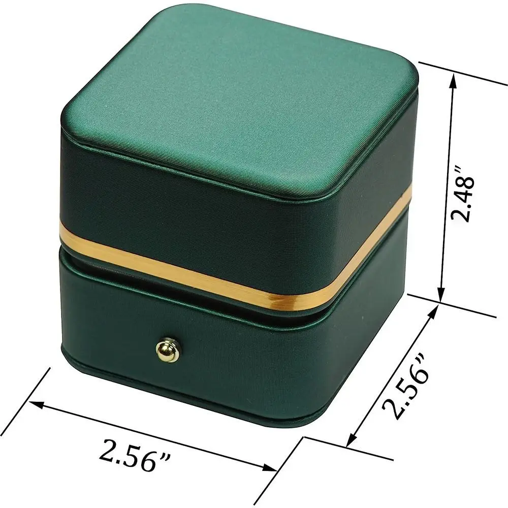 Kotak Cincin Persegi Kulit PU  - Bar Cart Gold ulasan dan harga