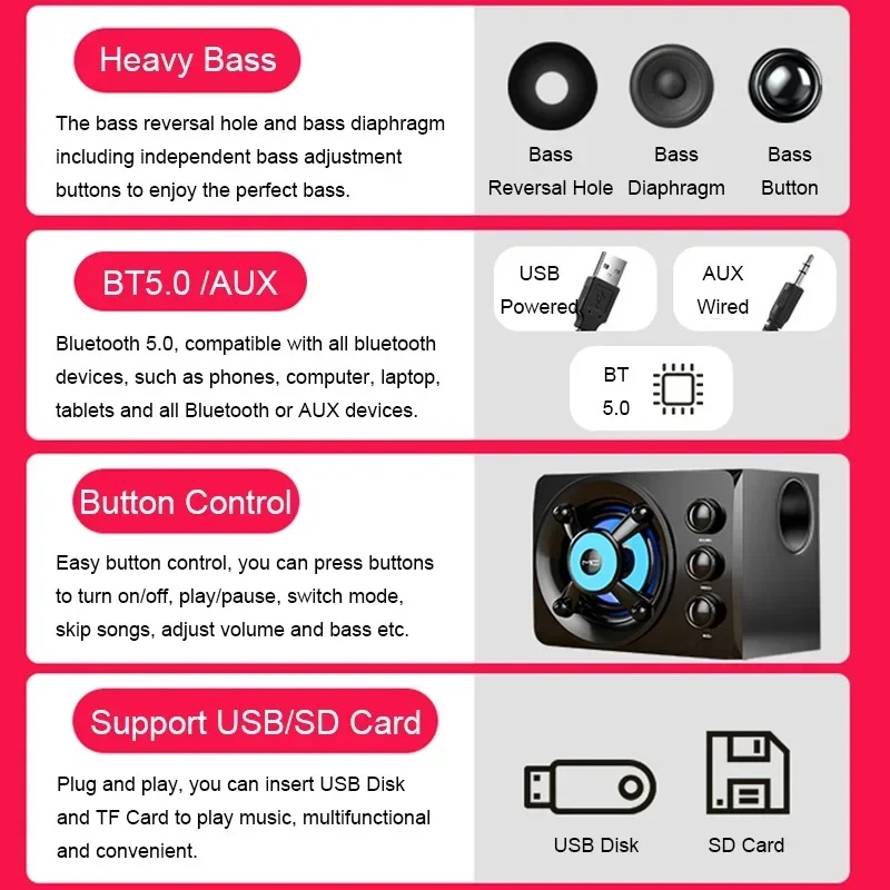 Soundbar Bluetooth Nirkabel Sp - Home Bar And Theater ulasan dan harga