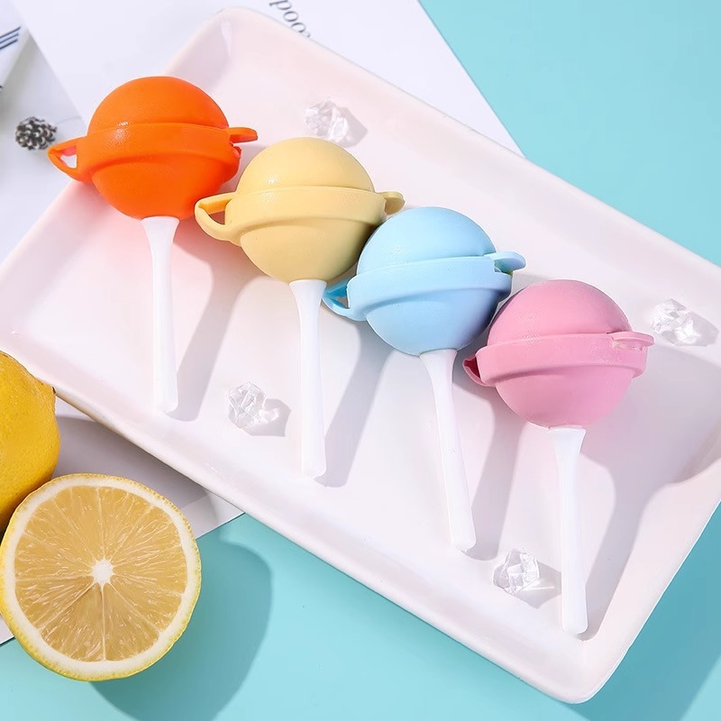 4 Buah Cetakan Es Loli Silikon - Ice Mold Sphere ulasan dan harga