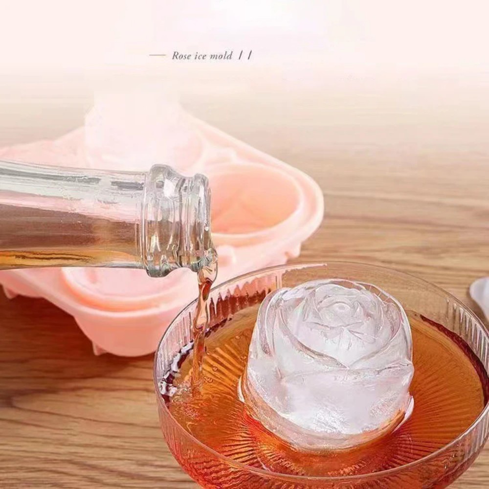 Cetakan es silikon mawar 3D, c - Ice Mold Sphere ulasan dan harga