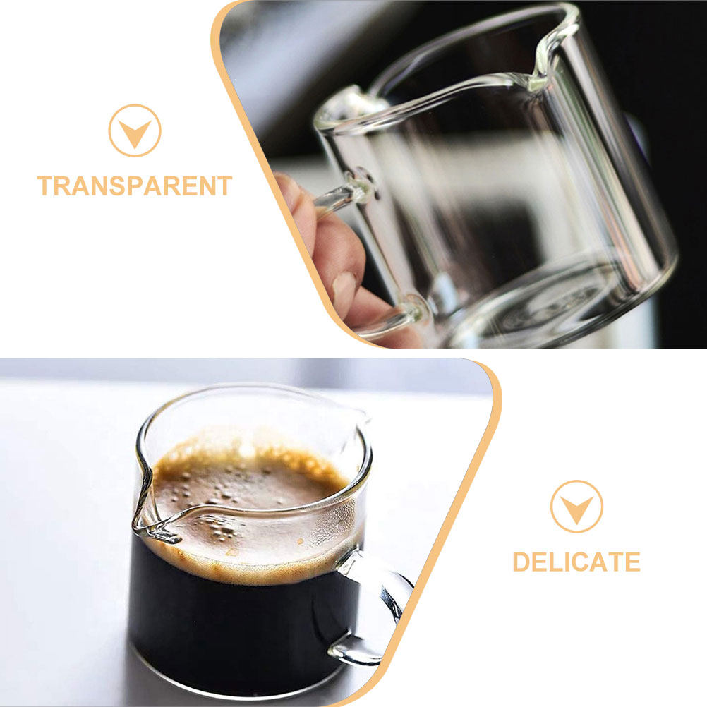 2Pcs Set Cangkir Espresso Kaca - Home Bar Set ulasan dan harga