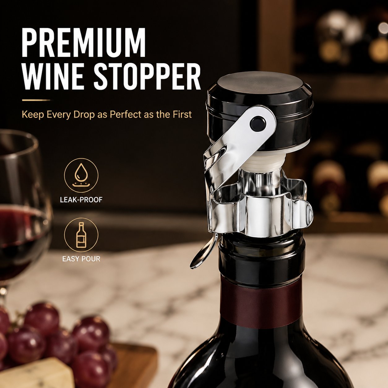 Cabilock 3 Buah Penyegel Botol - Wine Preservation Pump ulasan dan harga