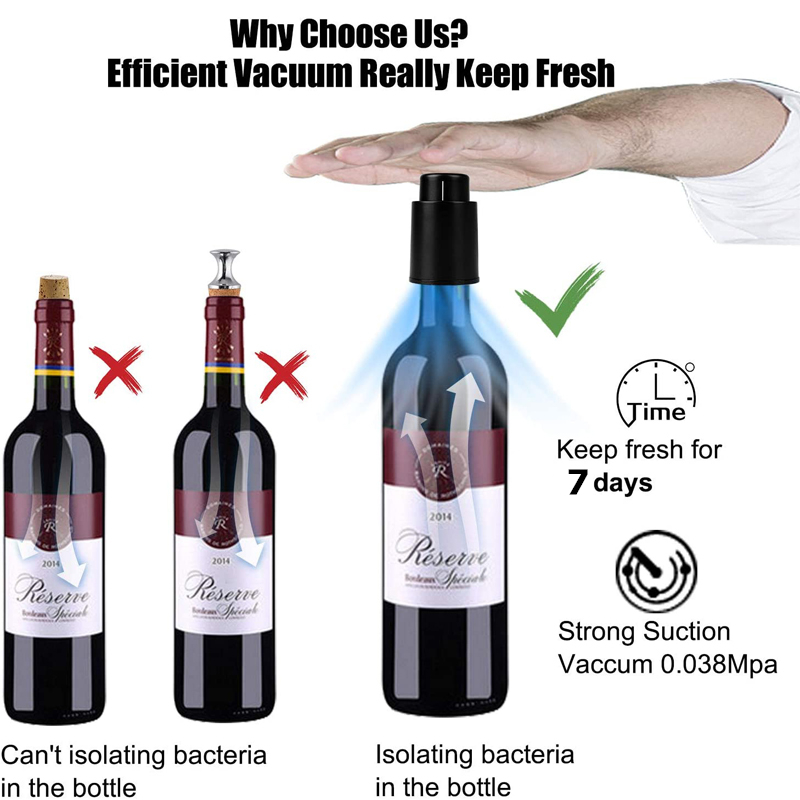 LMETJMA Sumbat Botol Anggur Da - Wine Preservation Pump ulasan dan harga